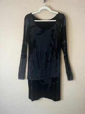 Black and Gray Dress L